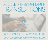 Modern Translation Services Facebook Post