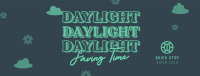 Quirky Daylight Saving Facebook Cover Image Preview