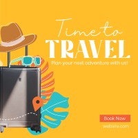 Time to Travel Instagram Post Design