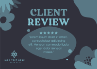 Client Review Postcard example 2