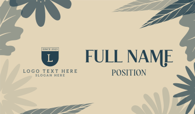 Tropical Floral Paradise Business Card