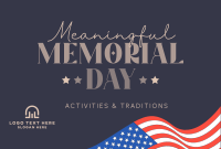 In Honor of Memorial Day Pinterest Cover Design