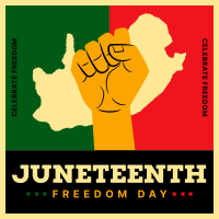 Juneteenth Freedom Celebration Instagram Post