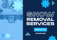 Snowy Snow Removal Postcard