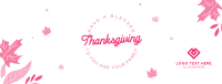 Thanksgiving Leaves Facebook Cover Image Preview