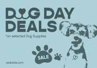 Dog Supplies Sale Postcard