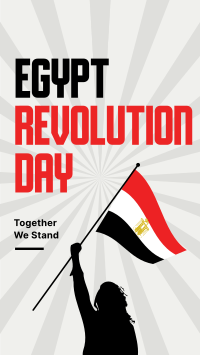 Egypt Revolution Day Instagram Story