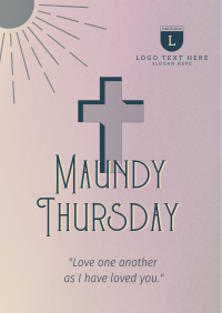 Holy Week Maundy Thursday Poster