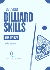 Modern Billiard Game Poster