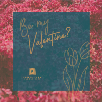Sweet Floral Valentine Linkedin Post