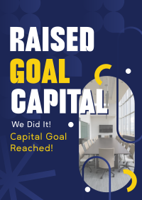 Corporate Capital Goal Achieved Poster