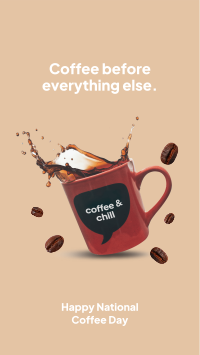 Coffee Before Everything Facebook Story Image Preview