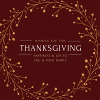 Thanksgiving Greeting Instagram Post