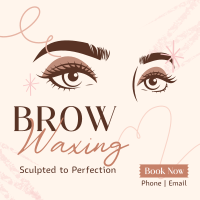 Eyebrow Waxing Service Instagram Post Design