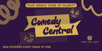 Comedy Central Podcast Twitter Post Design