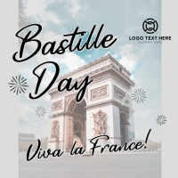 Bastille Day Linkedin Post example 3