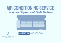 Air Conditioning Service Postcard Design