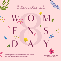 Women's Day Flower Overall Instagram Post