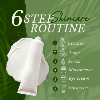 6-Step Skincare Routine Instagram Post