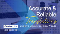 Corporate Reliable Translator Service Facebook Event Cover