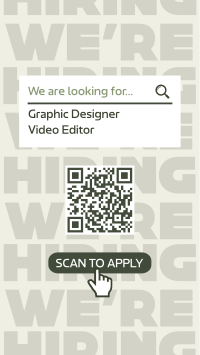 Minimalist We're Hiring Instagram Reel Image Preview