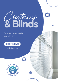 Curtains & Blinds Installation Flyer