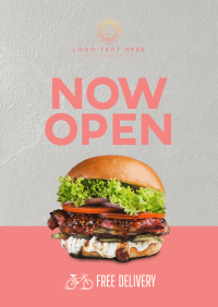 Burger Shop Opening Flyer