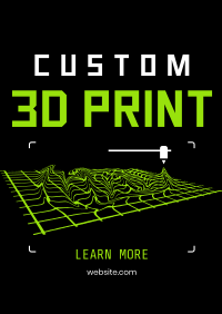 Custom 3D Print Poster