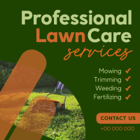 Professional Lawn Care Services Instagram Post Design