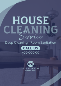 Professional House Cleaning Service Flyer