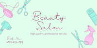 Beauty Salon Services Twitter Post