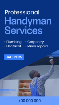 Modern Handyman Service Instagram Reel Image Preview