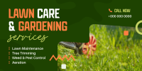 Lawn Care & Gardening Twitter Post Design