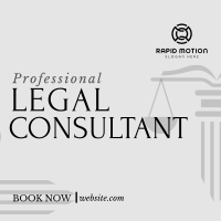 Professional Legal Consultant Instagram Post Design