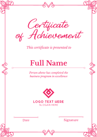 Elegant Certificate Flyer