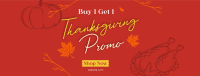 Thanksgiving Buy 1 Get 1 Facebook Cover Image Preview