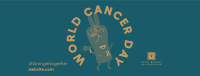 Cancer Peace Sign Facebook Cover Image Preview