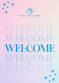 Gradient Sparkly Welcome Flyer