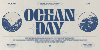 Retro Ocean Day Twitter Post