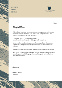 Modern Brush Strokes Letterhead Image Preview