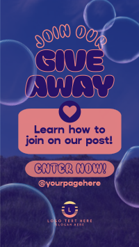 Giveaway Quirky Bubbles Instagram Story