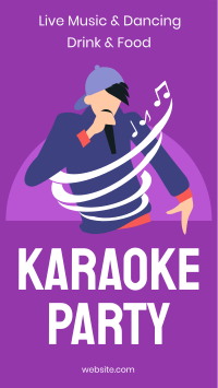 Karaoke Party Facebook Story