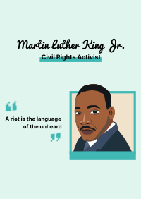 Martin Luther King Quote  Poster