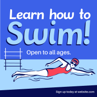 Summer Swimming Lessons Instagram Post Image Preview