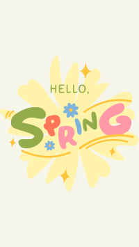 Playful Hello Spring Instagram Reel Image Preview