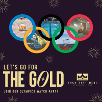 Olympic Watch Party Instagram Post