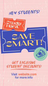 Student Discount Note Facebook Story