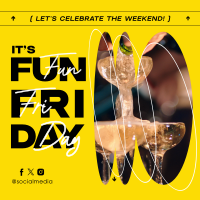 Fun Friday Party Celebrate Instagram Post Design