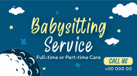 Cute Babysitting Services Animation