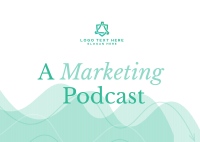 Marketing Professional Podcast Postcard Design